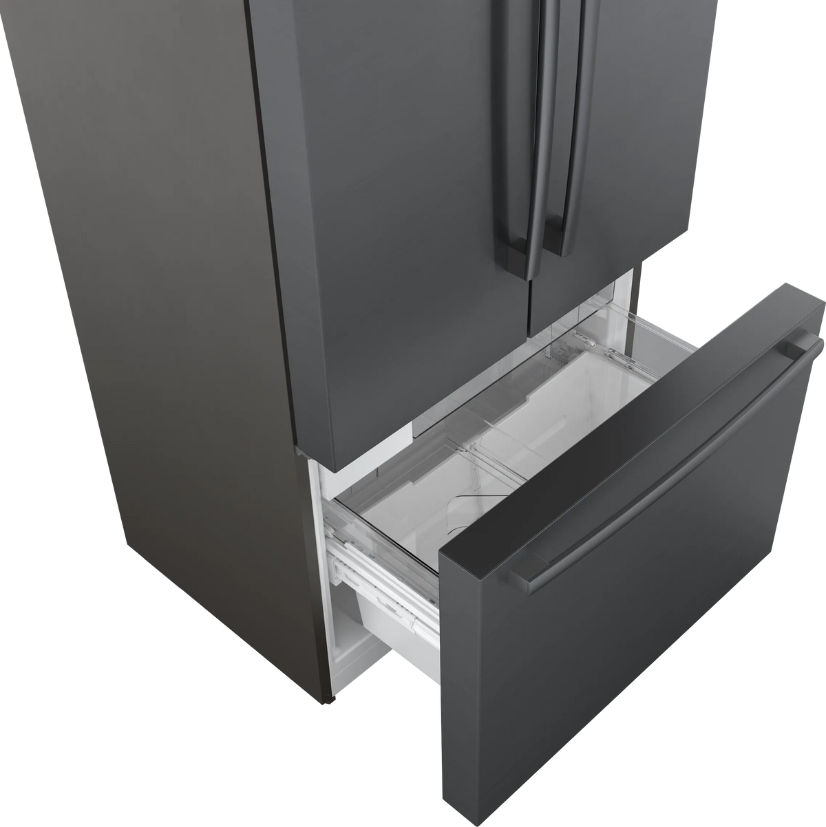 Bosch B36CT80SNB 800 Series French Door Bottom Mount Refrigerator 36'' Black Stainless Steel