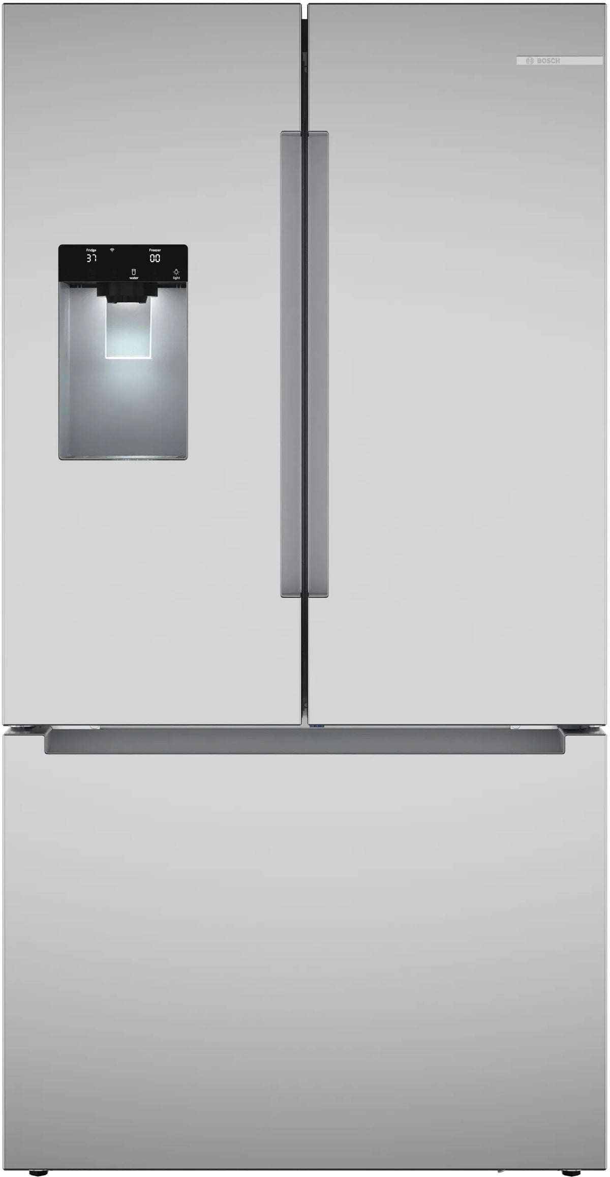 Bosch B36FD10ENS 100 Series French Door Bottom Mount Refrigerator 36'' Stainless steel (with anti-fingerprint). Total No Frost