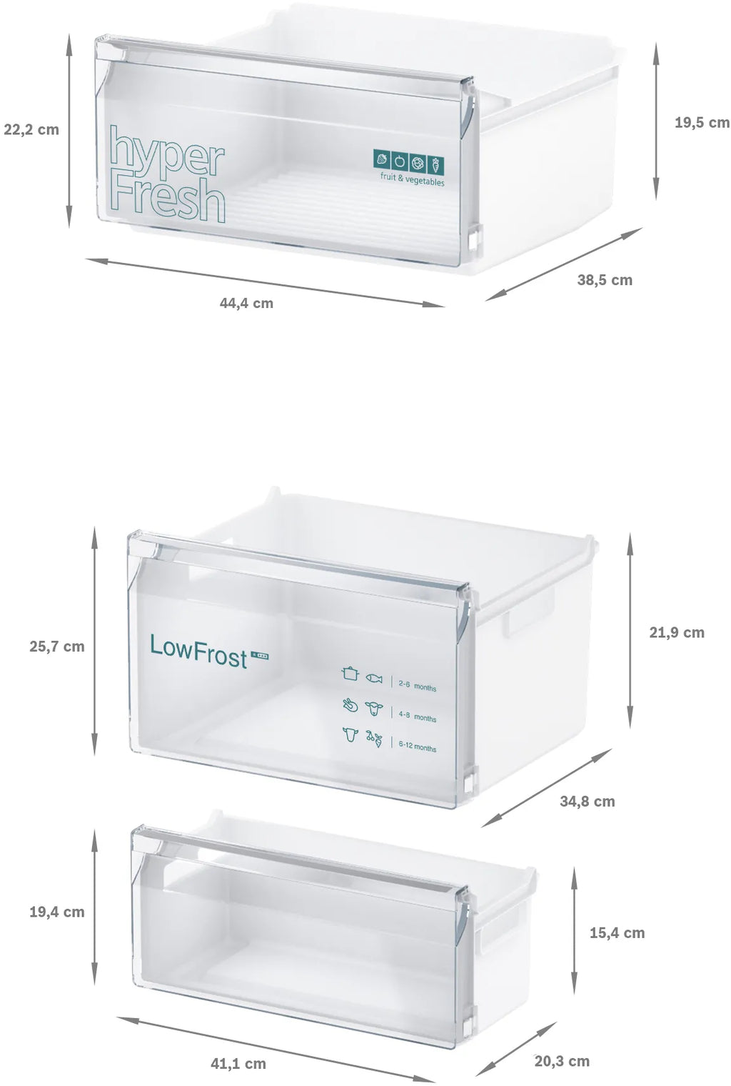 SIEMENS KI87VVFE0G iQ300 Built-in fridge-freezer with freezer at bottom 177.2 x 54.1 cm flat hinge