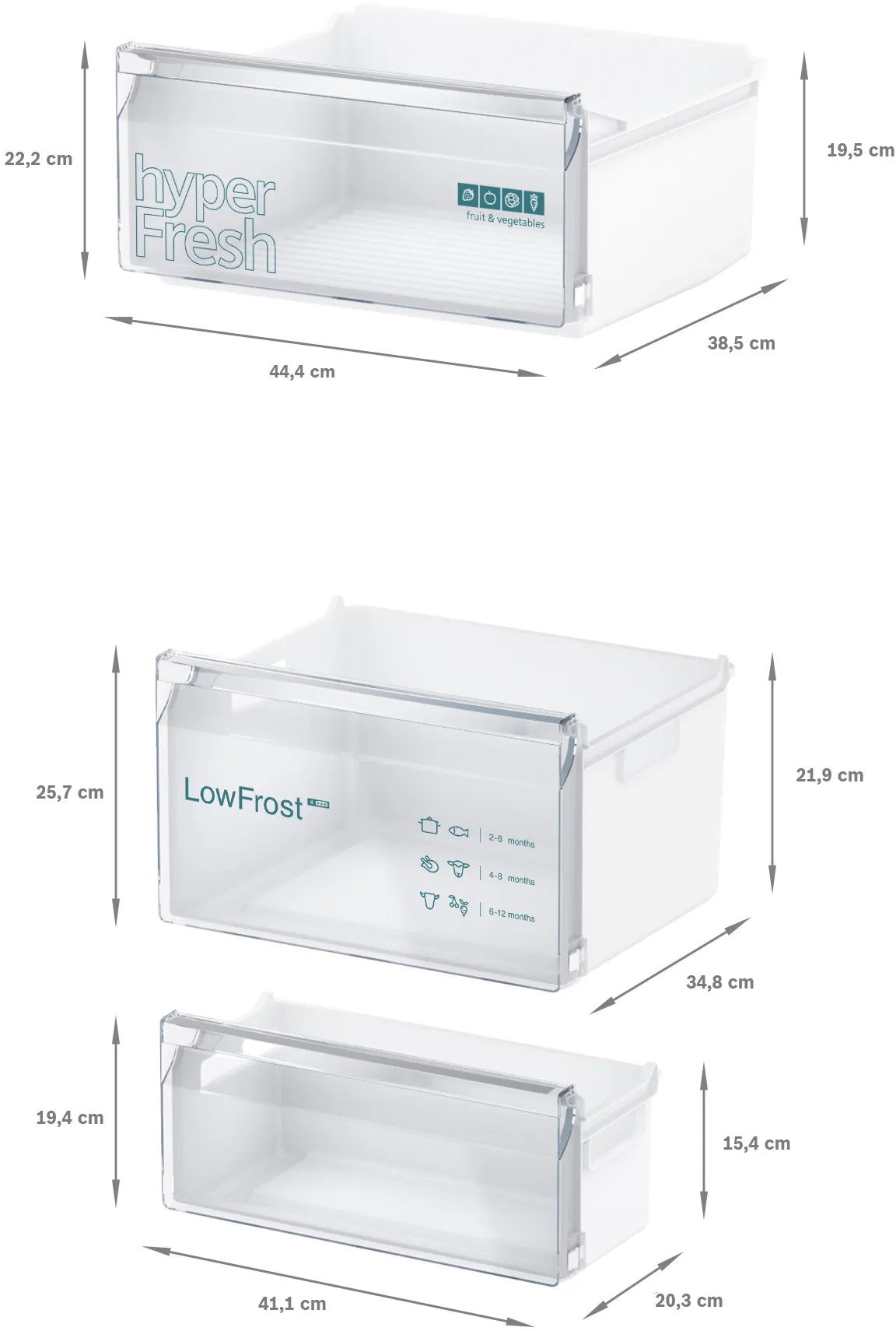 SIEMENS KI87VVFE0G iQ300 Built-in fridge-freezer with freezer at bottom 177.2 x 54.1 cm flat hinge