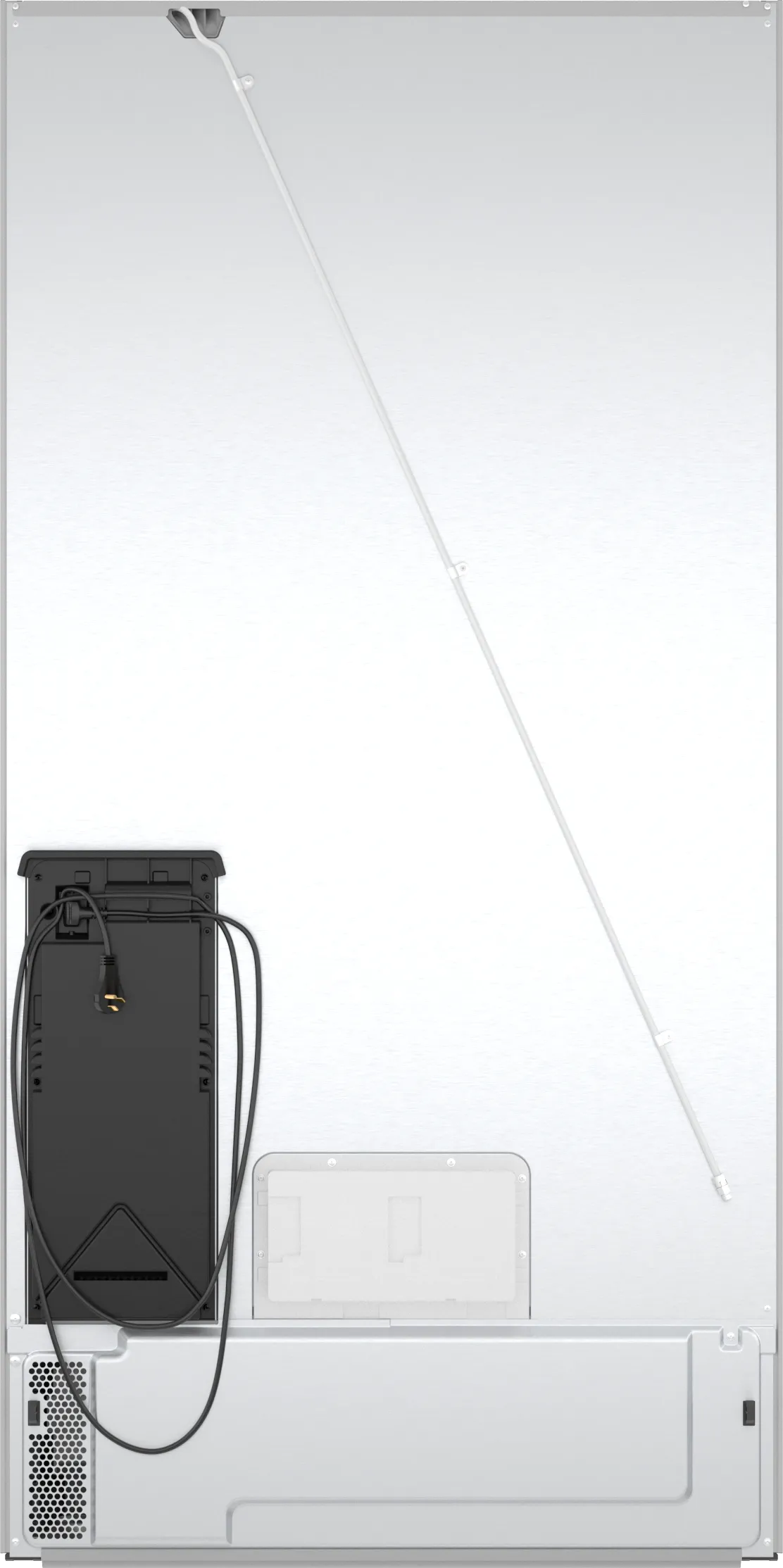 Bosch B36CL81ENW 800 Series French Door Bottom Mount Refrigerator. Glass door 36'' White. Total No Frost