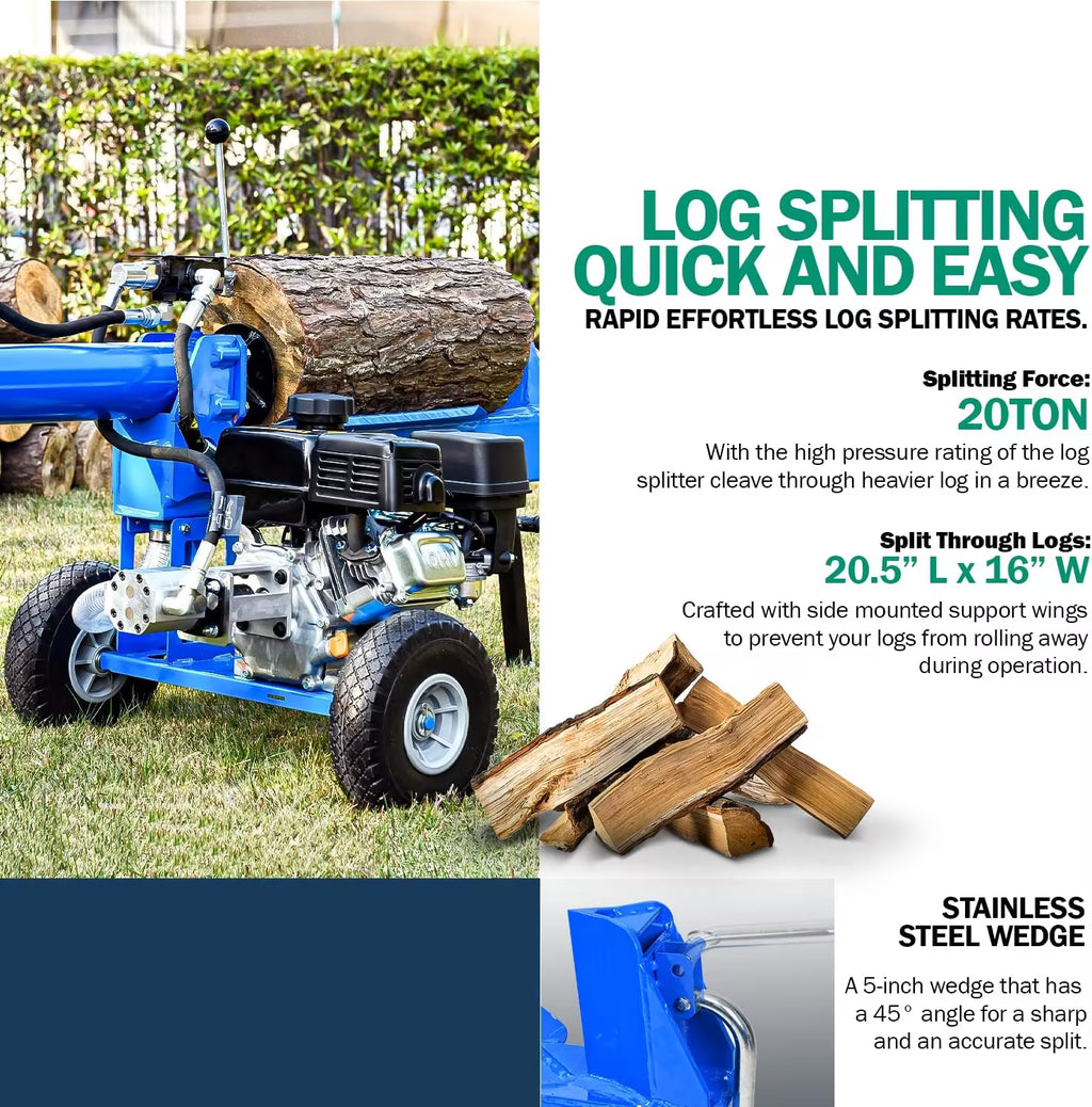 Landworks Log Splitter Portable
