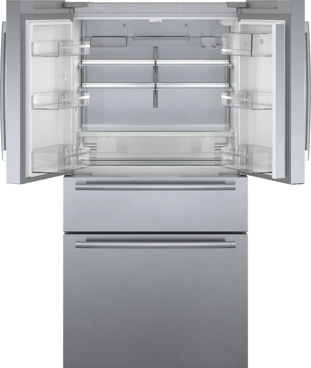 Bosch B36CL80SNS 800 Series French Door Bottom Mount Refrigerator 36'' Stainless steel (with anti-fingerprint)