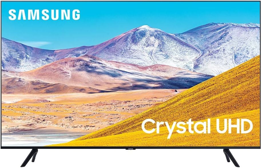 SAMSUNG 65-inch Class Crystal UHD TU-8000 Series - 4K UHD HDR Smart TV with Alexa Built-in (UN65TU8000FXZA, 2020 Model)