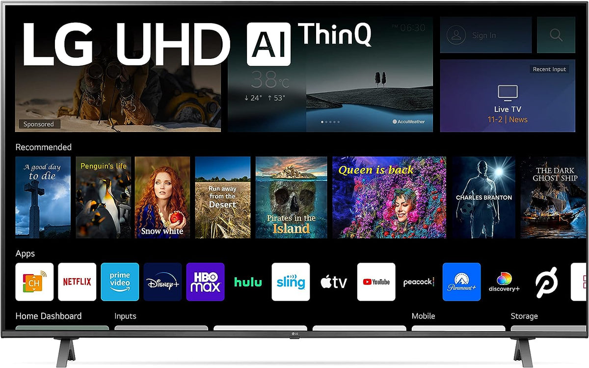 LG 50-Inch Class UQ9000 Series Alexa Built-in 4K Smart TV (3840 x 2160), 60Hz Refresh Rate, AI-Powered, Cloud Gaming (50UQ9000PUD, 2024)