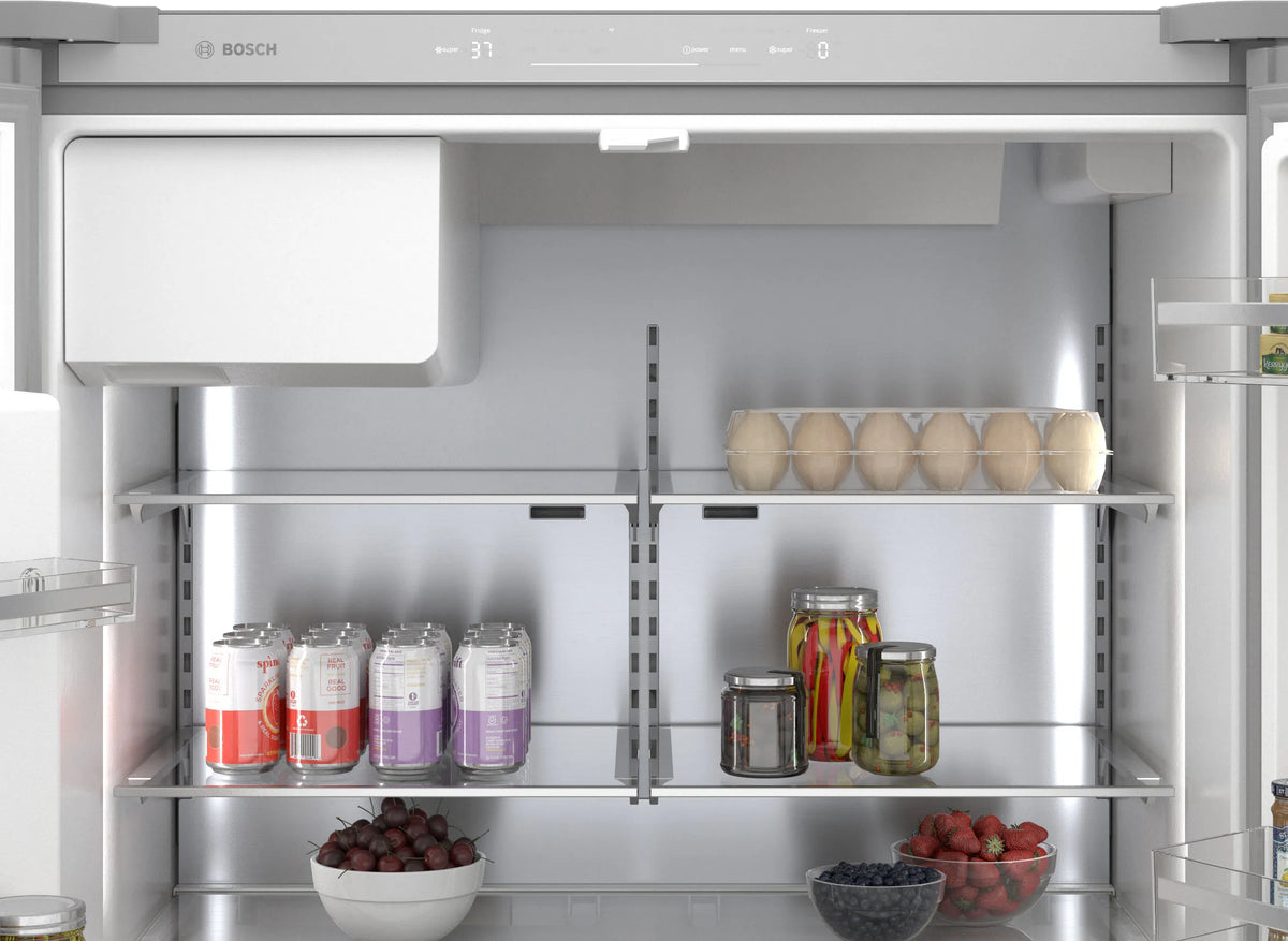 Bosch B36CD50SNS 500 Series French Door Bottom Mount Refrigerator 36'' Stainless steel (with anti-fingerprint). Total No Frost