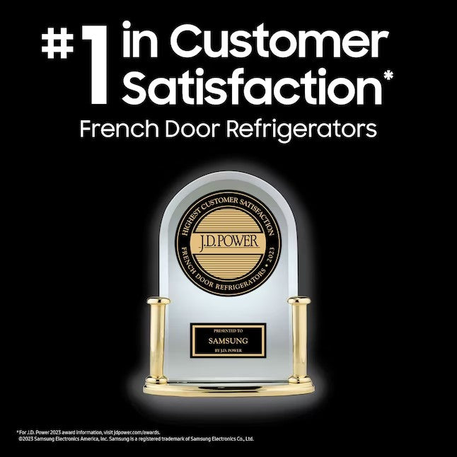 Samsung Mega Capacity 31.5-cu ft Smart French Door Refrigerator with Dual Ice Maker (Fingerprint Resistant Stainless Steel) ENERGY STAR