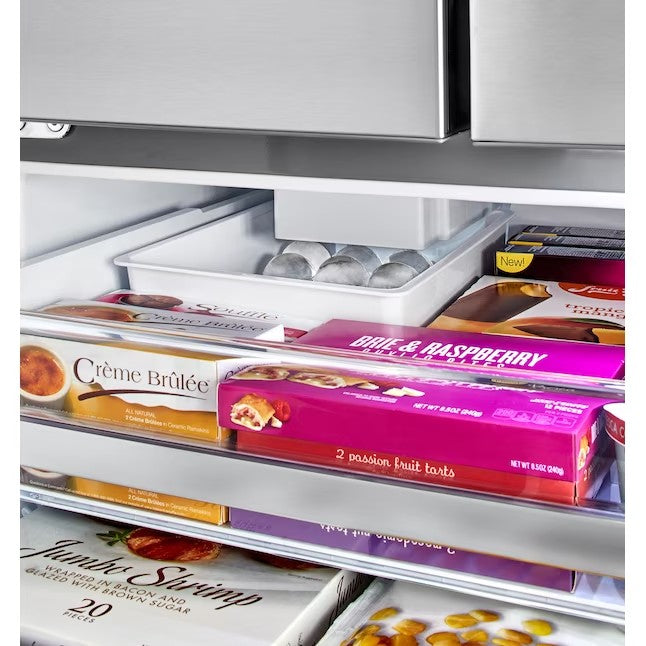 LG Craft Ice Smart WiFi Enabled 27.8-cu ft 4-Door Smart French Door Refrigerator with Dual Ice Maker (Fingerprint Resistant) ENERGY STAR