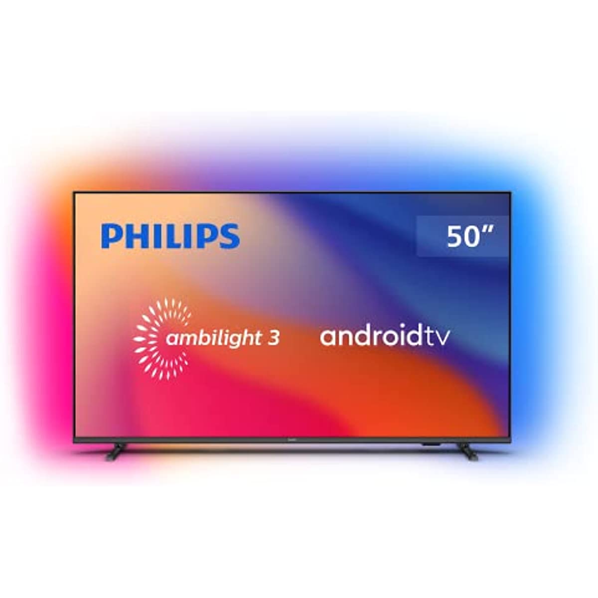 PHILIPS Smart TV 50" 4K Android Ambilight 50PUG7907/78, Google Assistant, Comando de Voz, Dolby Vision/Atmos, VRR/ALLM, Bluetooth 5.0, 4 HDMI