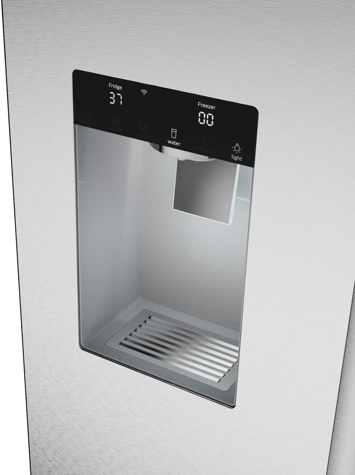 Bosch B36FD52SNS 500 Series French Door Bottom Mount Refrigerator 36'' Stainless steel (with anti-fingerprint). Total No Frost
