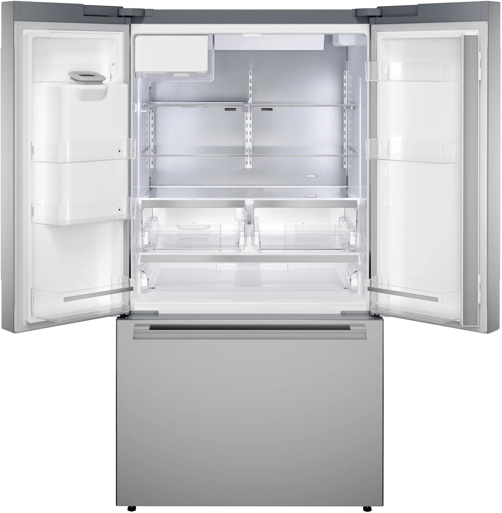 Bosch B36FD52SNS 500 Series French Door Bottom Mount Refrigerator 36'' Stainless steel (with anti-fingerprint). Total No Frost