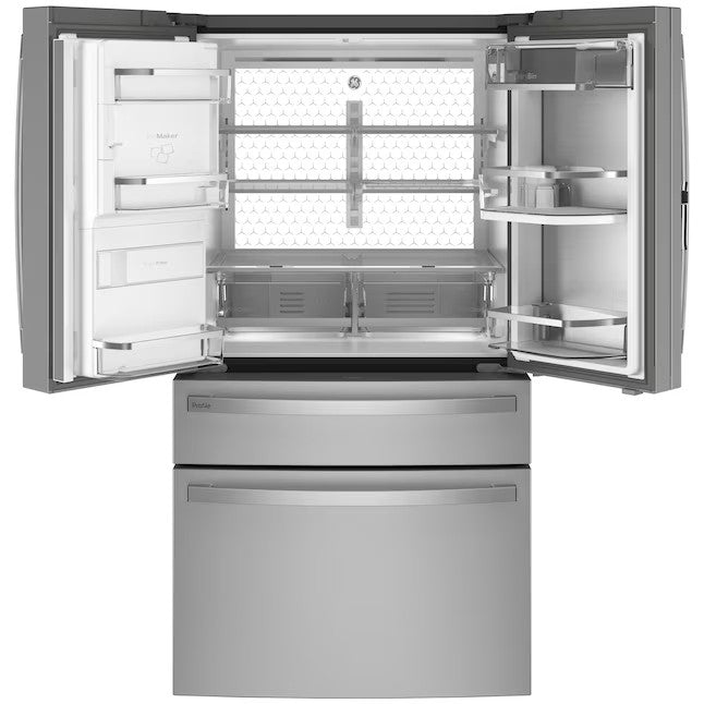 GE Profile 27.9-cu ft Smart French Door Refrigerator with Ice Maker and Door within Door (Fingerprint-resistant Stainless Steel) ENERGY STAR