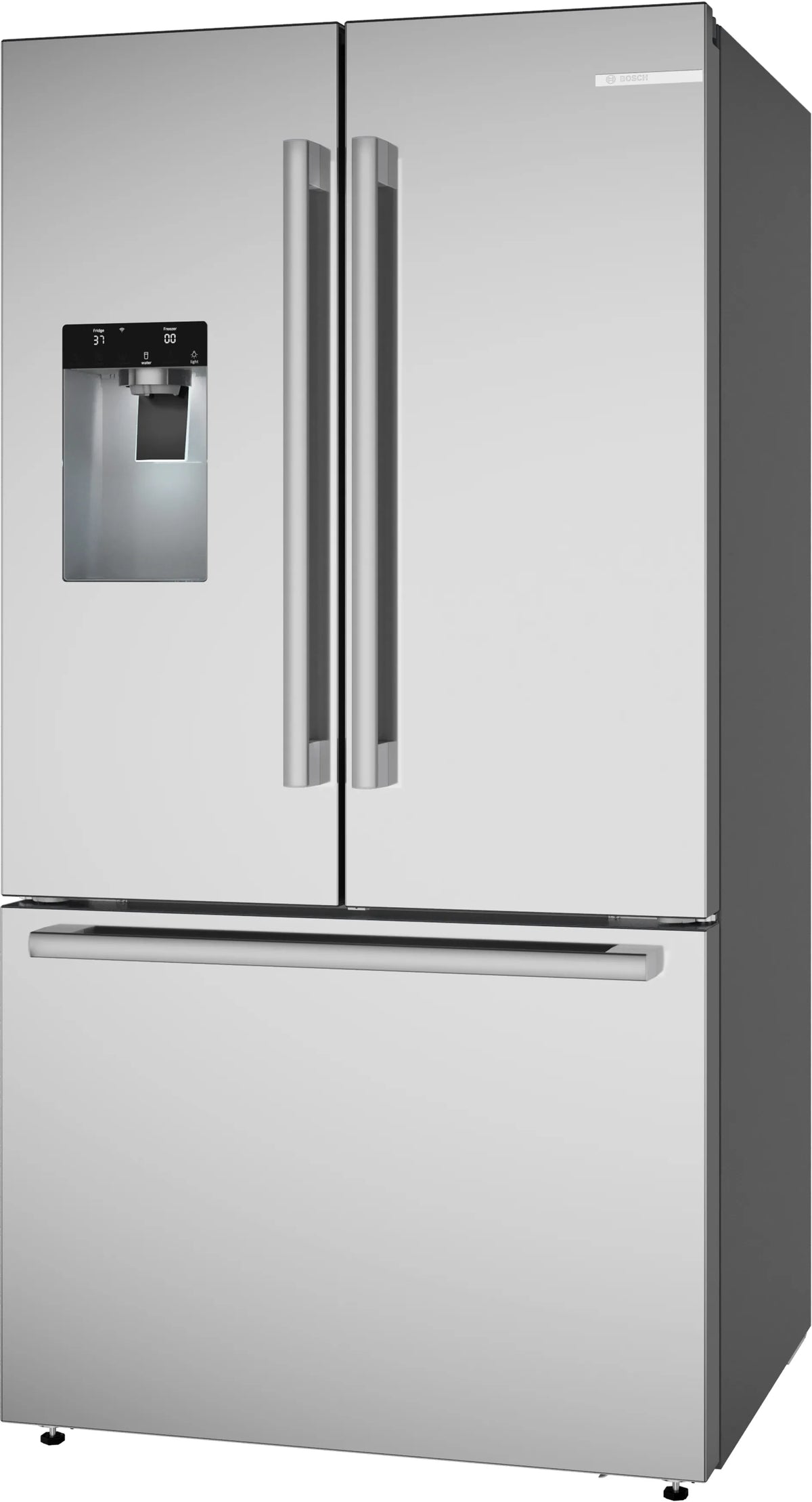 Bosch B36FD52SNS 500 Series French Door Bottom Mount Refrigerator 36'' Stainless steel (with anti-fingerprint). Total No Frost