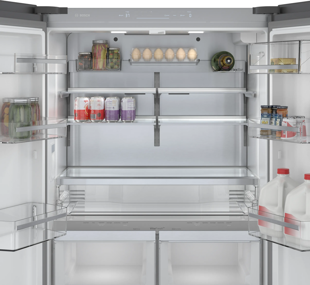 Bosch B36CT80SNB 800 Series French Door Bottom Mount Refrigerator 36'' Black Stainless Steel