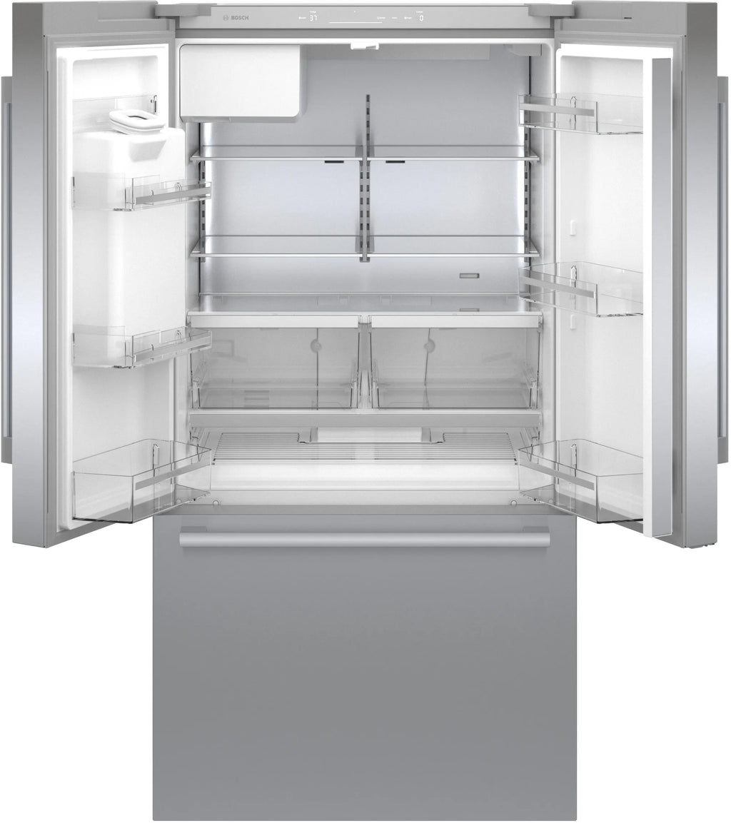 Bosch B36CD50SNS 500 Series French Door Bottom Mount Refrigerator 36'' Stainless steel (with anti-fingerprint). Total No Frost