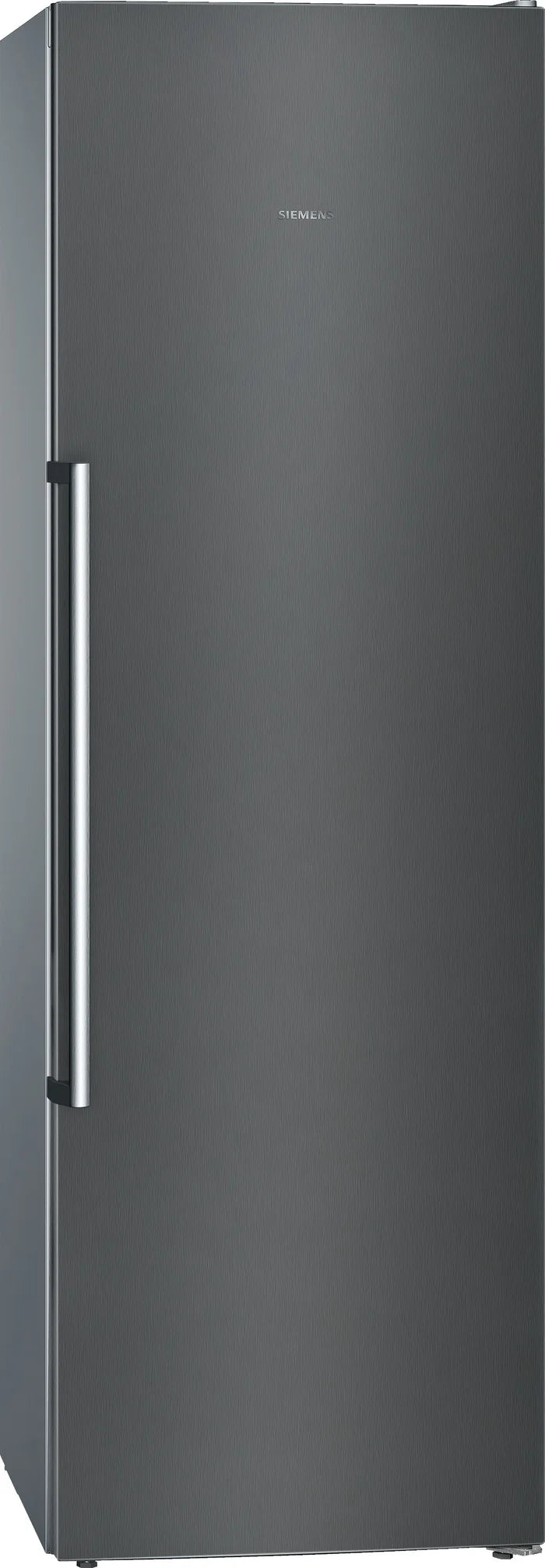 Siemens - iQ500 Free-standing freezer 186 x 60 cm Brushed black steel antiFingerprint GS36NAXEP