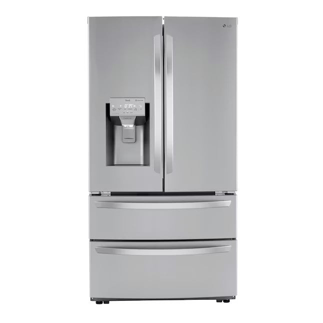 LG Craft Ice Smart WiFi Enabled 27.8-cu ft 4-Door Smart French Door Refrigerator with Dual Ice Maker (Fingerprint Resistant) ENERGY STAR